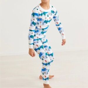 Hanna Andersson Blue and White Kids Pajama Set